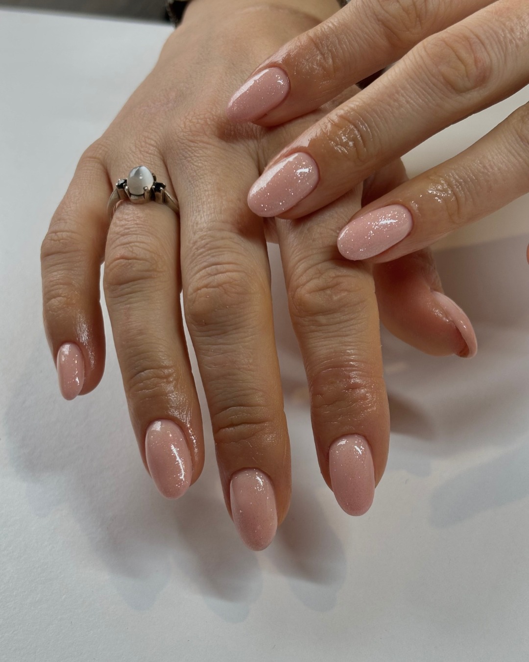 Soft Pink Elegance nail design